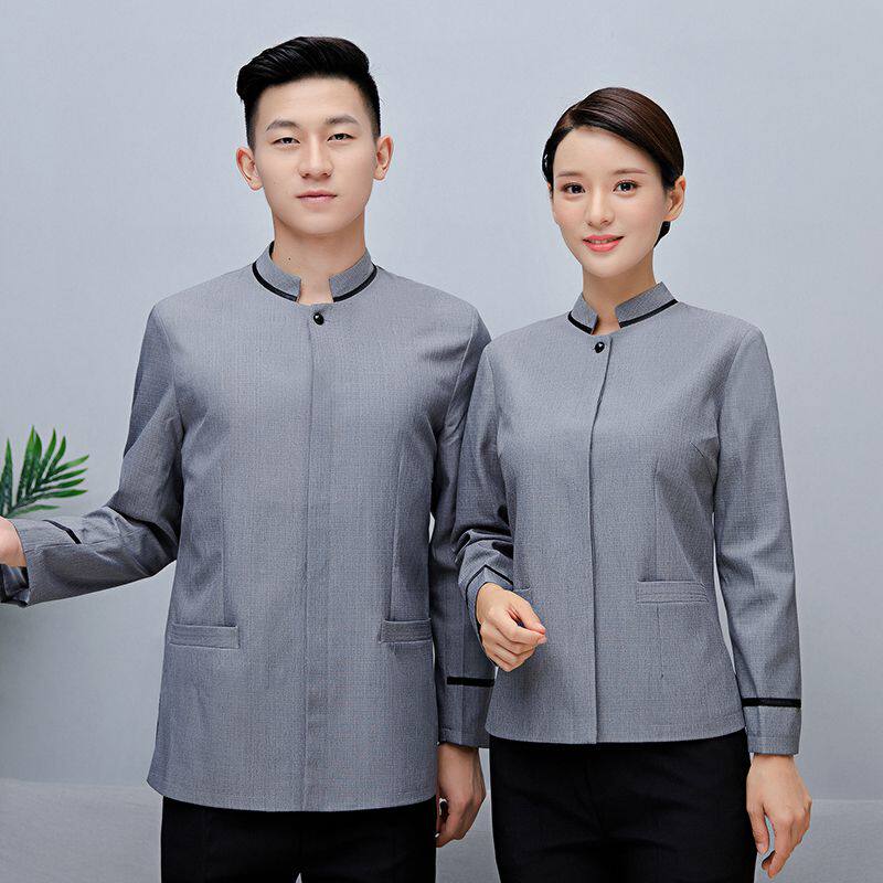 秋冬装长袖保洁工作服女酒店宾馆客房阿姨物业服务员清洁工服套装