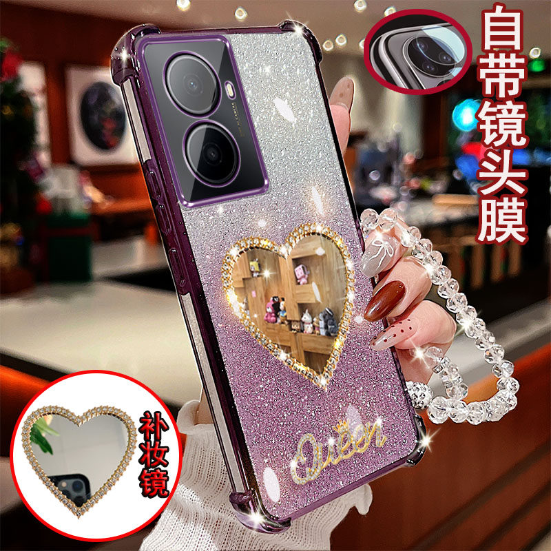 适用于WIKO Hi畅享80Plus手机壳镶钻爱心镜子四角气囊防摔保护套镜头全包边网红高级感女款时尚奢华风潮流,3C数码配件,手机保护套/壳,淘宝优惠券,粉丝福利购,淘宝优惠卷