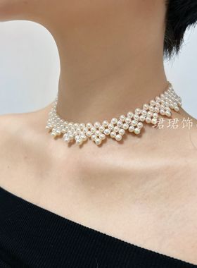 甲状腺遮挡疤痕天然淡水珍珠新品