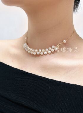 925银天然珍珠女防褪色遮疤痕