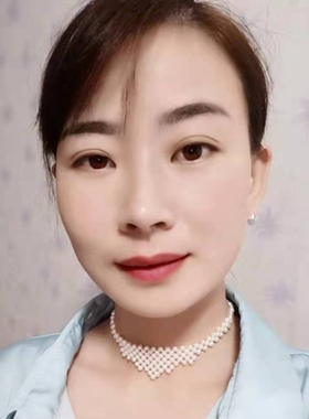 甲状腺遮挡疤痕宽边手工天然珍珠
