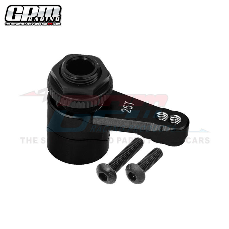 축 방향 1|10 RBX10 RYFT 4WD7075 알루미늄 합금 2홀 스프링 릴리프 유형 25T 서보 암