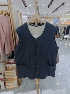 2025爱得唯冬新款 加厚羊毛贴片马甲爸爸爷爷坎肩加厚上衣2120 男士