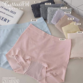 3条琪多姿花园女内裤 海藻底裆安全裤 399大版 中高腰提臀小平角内裤