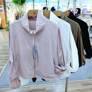 休闲上衣 防晒服短款 2026轻系夏款 8029女士立领冰氧蜂巢衣宽松长袖