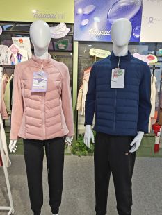 清仓好彩小蛮腰羽绒服外套奥利绒加白鸭绒立领拉链保暖衣男女436