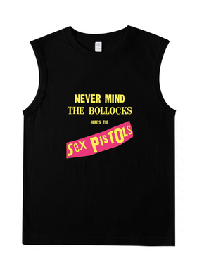 性手枪nevermind the bollocks朋克摇滚punk纯棉短袖背心坎肩T恤