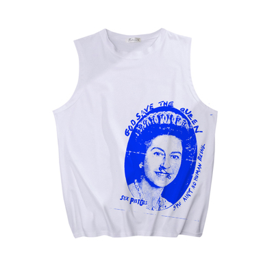 雷蒙斯性手枪黑旗摇滚背心