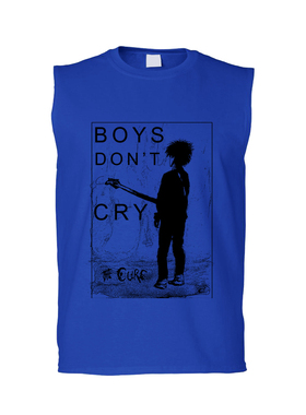 the cure boy don't cry另类英伦摇滚乐队纯棉复古贴布无袖背心