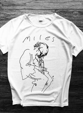 miles davis amy winehouse经典爵士音乐主题印花夏季男女凉快T恤