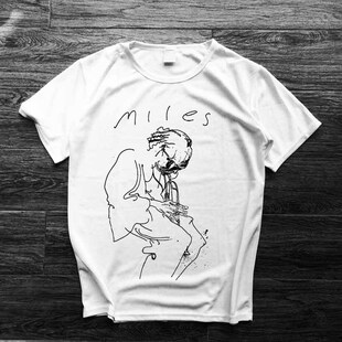 miles davis amy winehouse经典爵士音乐主题印花夏季男女凉快T恤