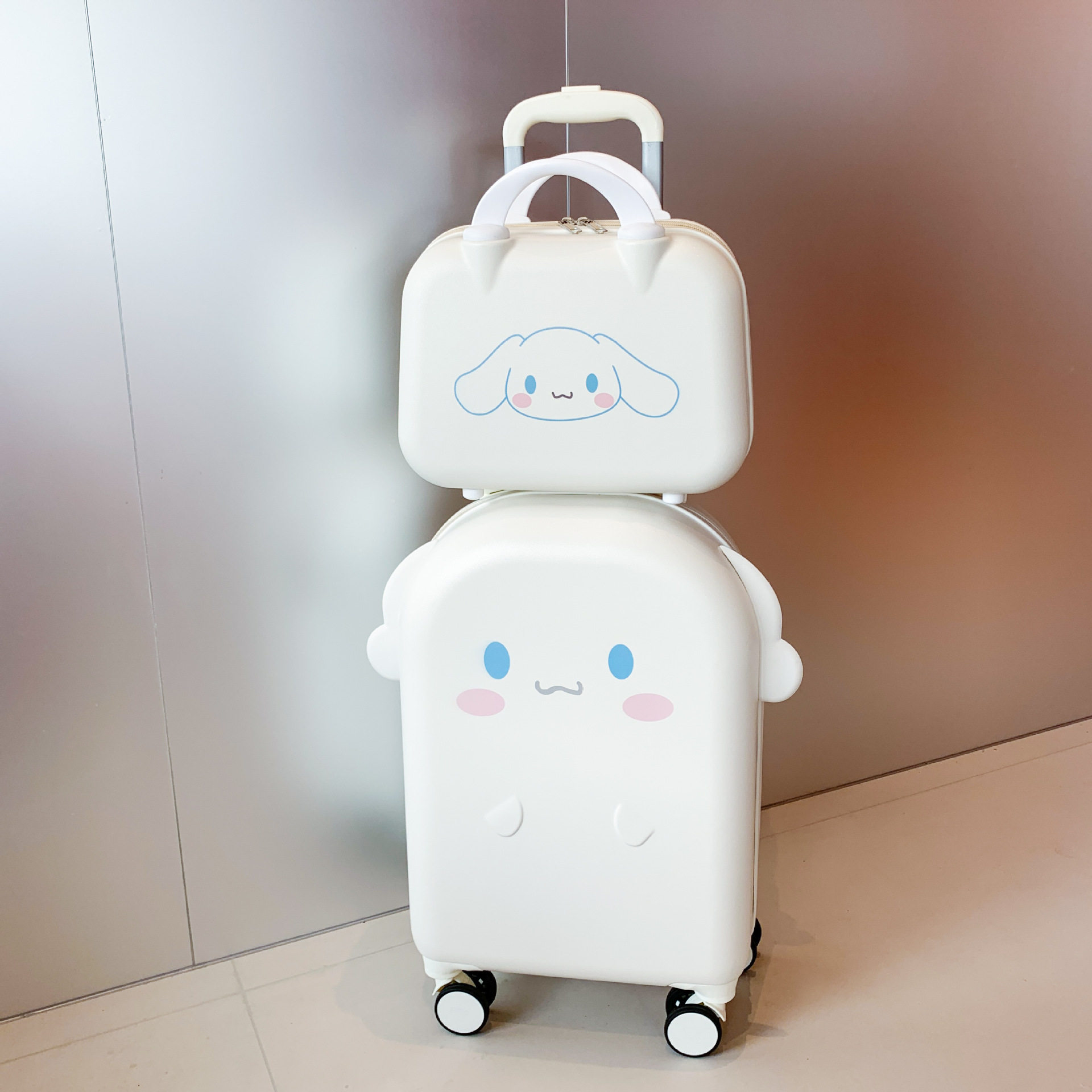 新款登机旅行箱子母套装20寸行李密码儿童拉杆男女小孩学生玉桂狗