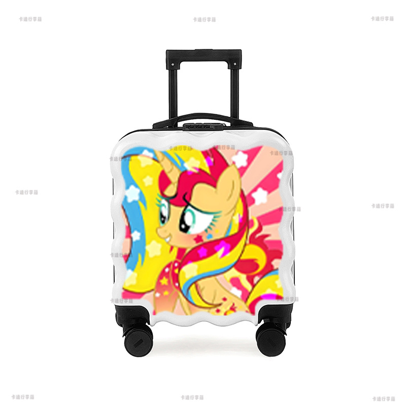 儿童拉杆箱男女孩小型18寸行李万向轮旅行独角兽小马宝莉苹果嘉儿