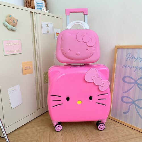 儿童行李子母箱20寸拉杆旅行男女孩小型学生Hello Kitty凯蒂猫KT