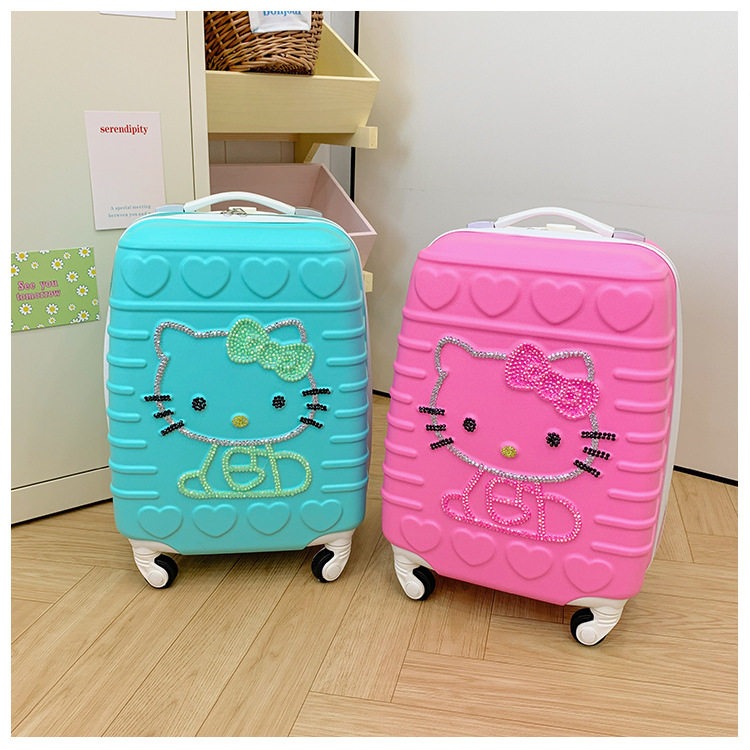 16寸登机旅行箱子行李儿童拉杆男女孩小型礼品Hello Kitty凯蒂猫图片