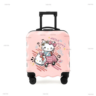 新款登机旅行箱可爱18寸行李密码儿童拉杆女孩小型KT学生Kitty猫