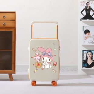 2026新款宽拉杆行李箱男女中高大学生儿童小孩登机旅行ins美乐蒂