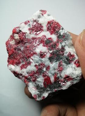 朱砂原石N12天然矿标 奇石 矿物晶体 摆件 观赏石 cinnabar