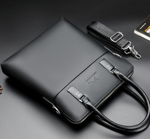 休闲公务包男式 包包手提包手拿公文包男商务包竖款 包 男士 2024新款