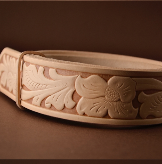 无头皮带男士真皮手工diy植鞣革压花复古风腰带不带头牛皮裤带条