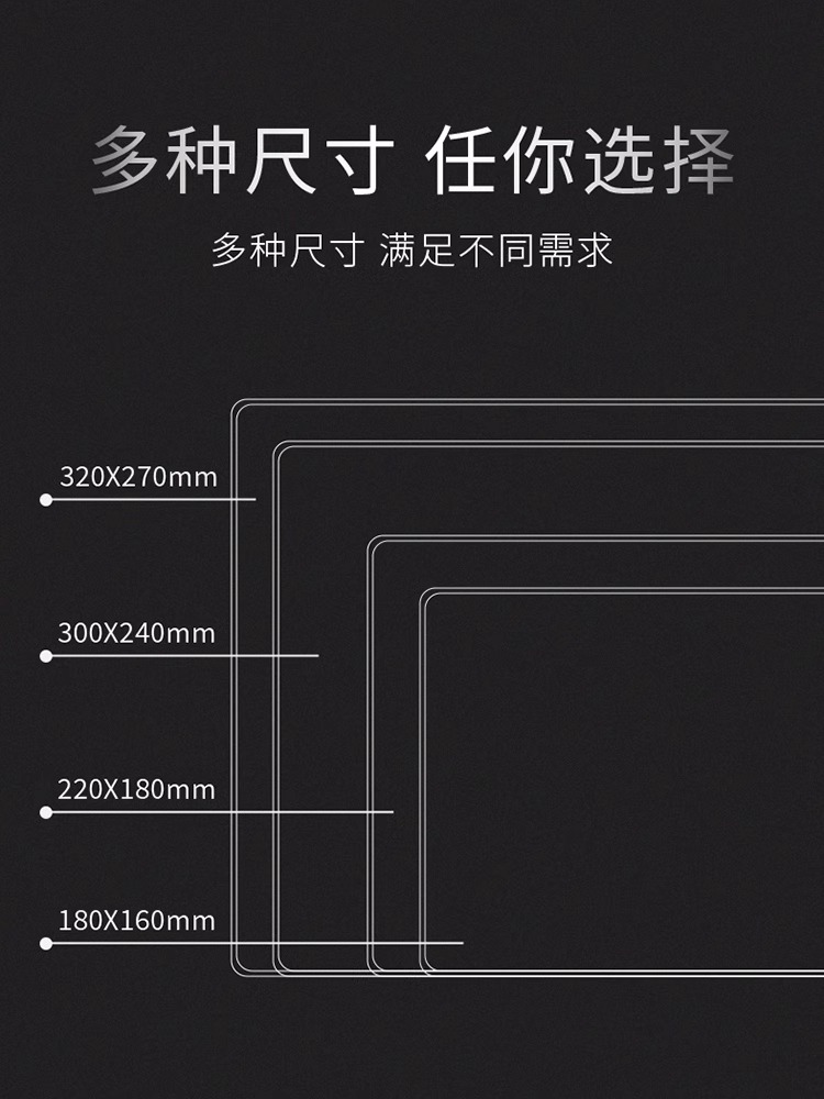 金属鼠标垫铝合金笔记本商务便携防汗电竞防水耐脏树脂硬质双面 电脑硬件/显示器/电脑周边 鼠标垫/贴/腕垫 原图主图