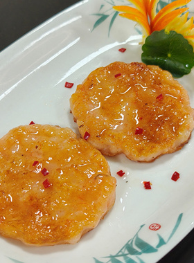 菜菜海鲜 高含量虾饼辅食健身食材130gx8包顺丰包邮偏远除外