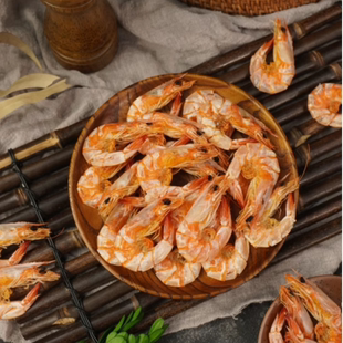 菜菜海鲜烤虾烤小虾干无添加零食开袋即食250gx2顺丰包邮偏远除外