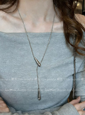 气质冷淡风个性水滴毛衣链