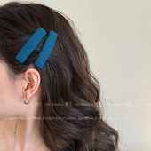 复古一对夹子头饰发夹女2025新款 高端边夹侧边刘海夹简约bb夹发卡