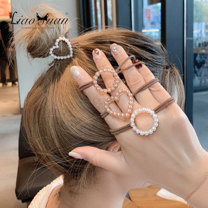 甜美仿珍珠头绳