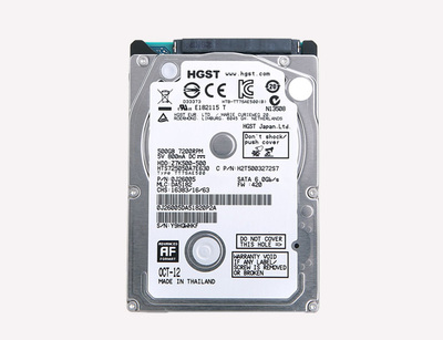 HGST/日立 HTS725050A7E630 500G 2.5寸SATA3笔记本硬盘7200转32M