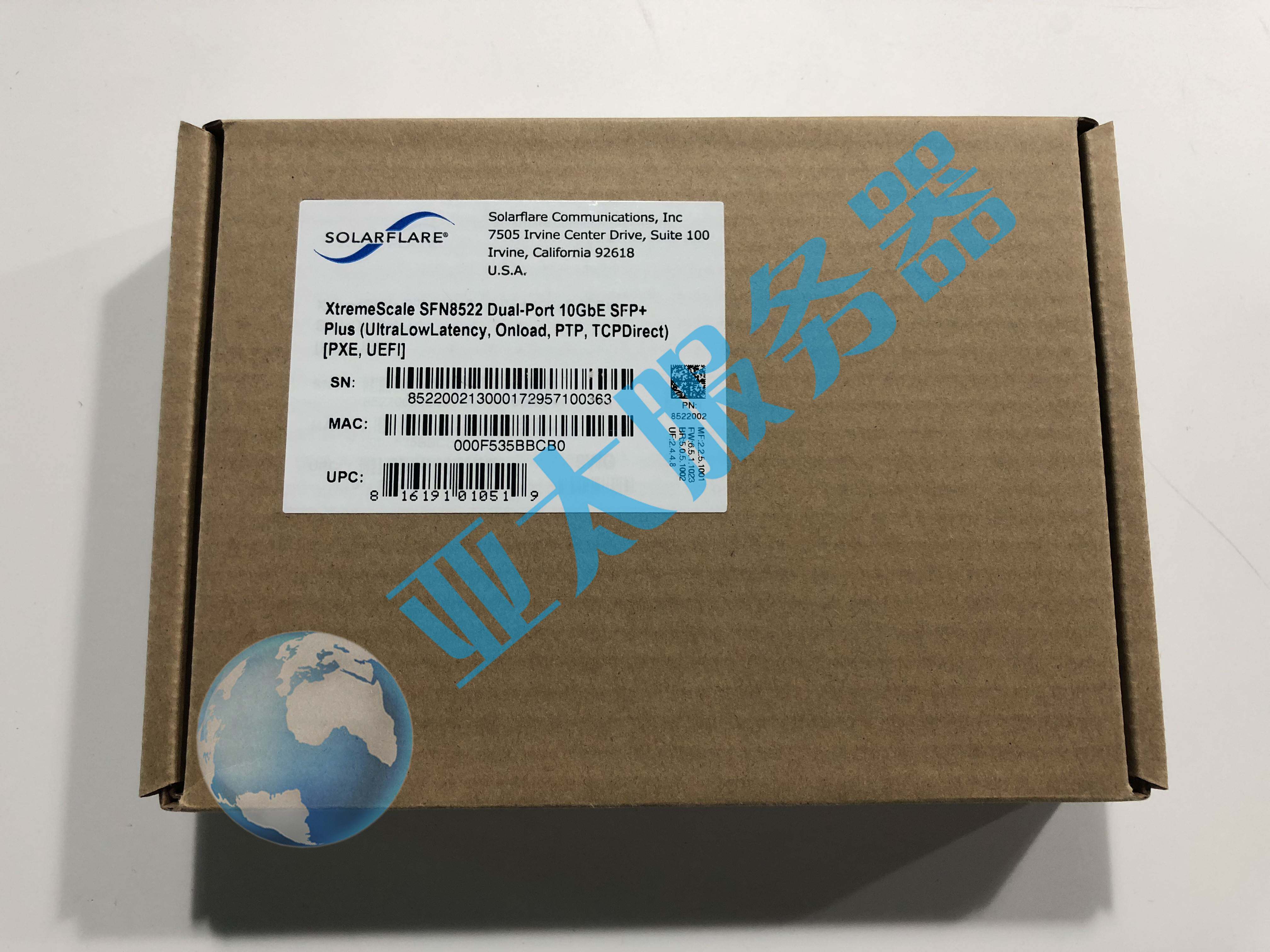 全新solarflare sfn8522 plus 10gb 万兆双口网卡 支持openonload