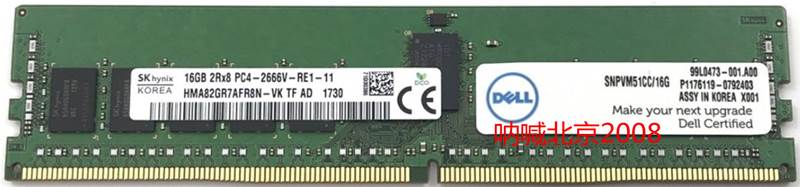 Dell/戴尔 SNPDFK3YC/16G DFK3YC/16G 内存16GB 2RX8 PC4-2666V-R 电玩/配件/游戏/攻略 电源 原图主图