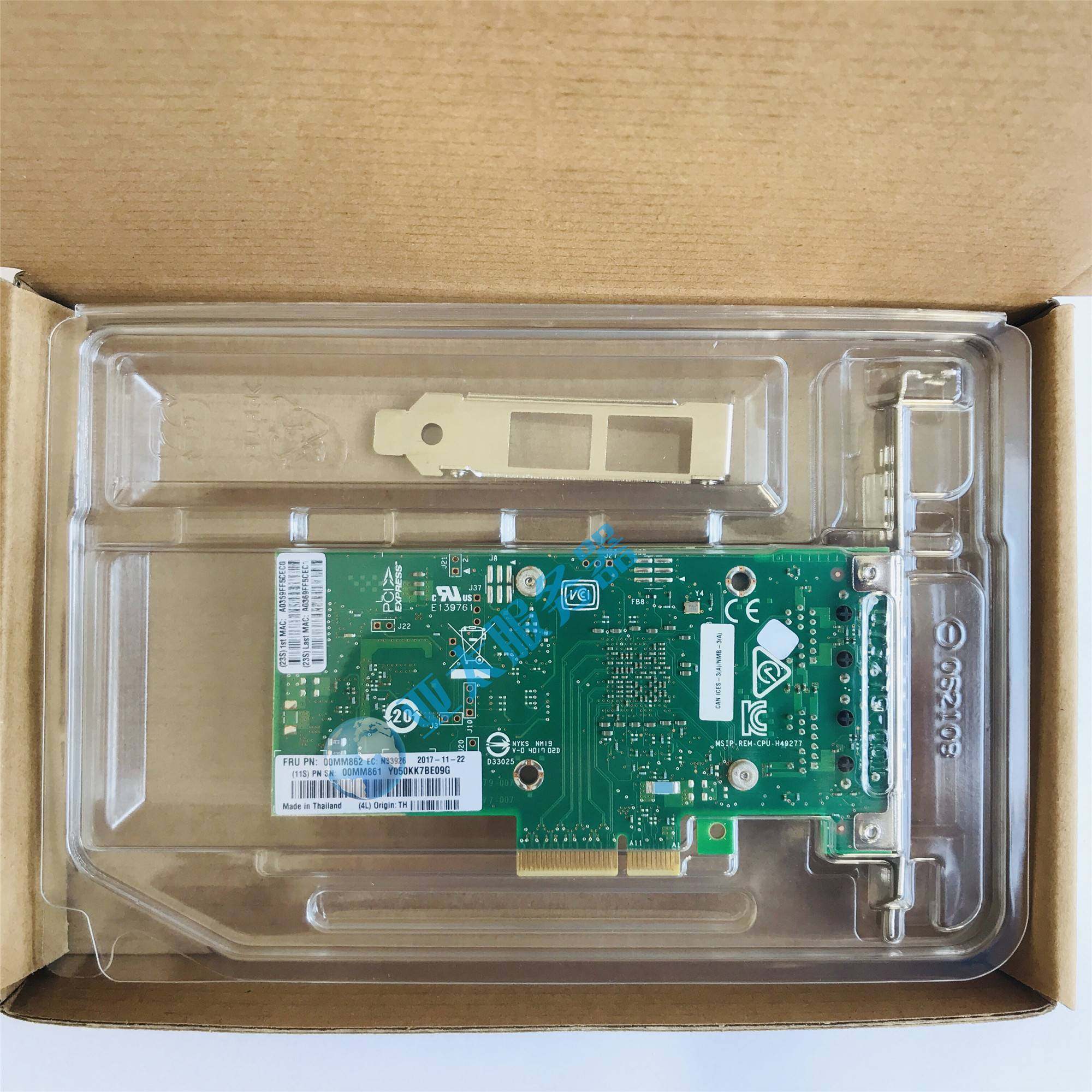 原装lenovo/联想ibm x550-t2万兆电口网卡00mm861 00mm862 0mm860