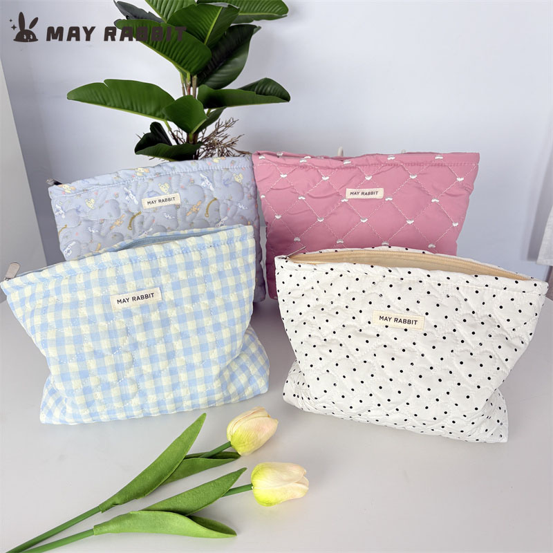 MAYRABBIT韩系绗棉碎花化妆包