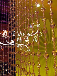 满穿不缠绕真水晶珠帘门帘隔断玄关挂帘窗帘高性价比家居装修饰品