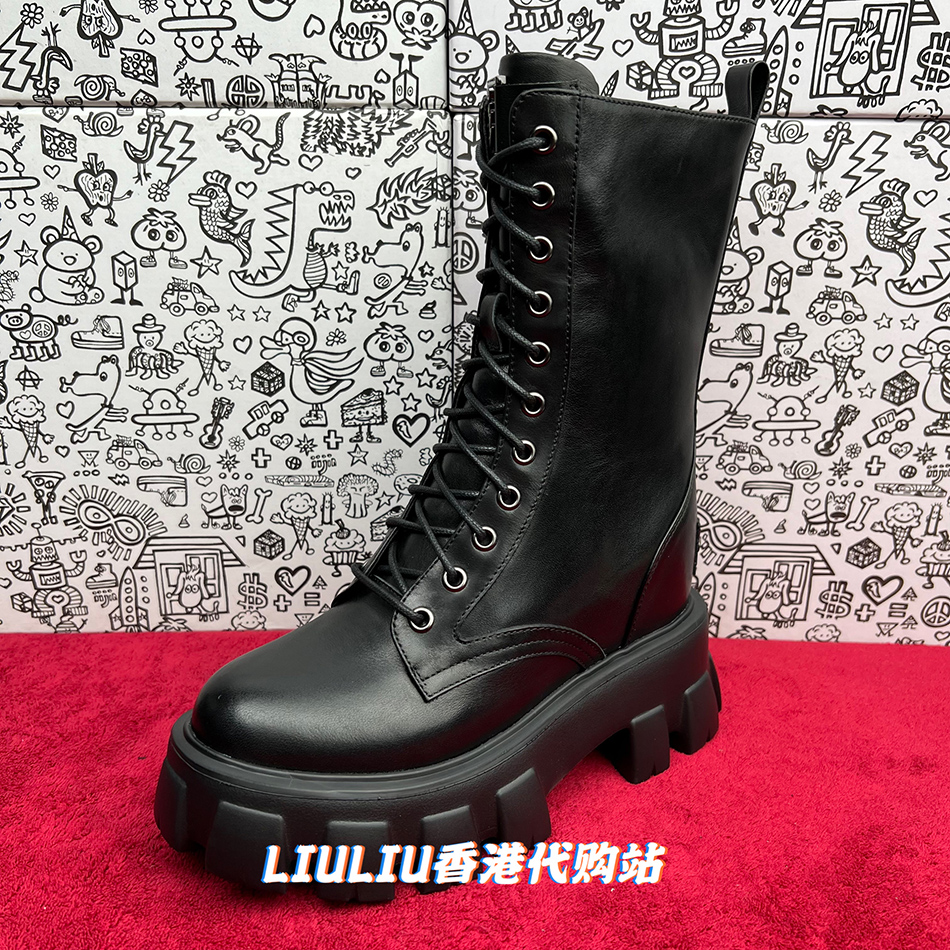 杨丞琳同款11cm厚底内增高马丁靴