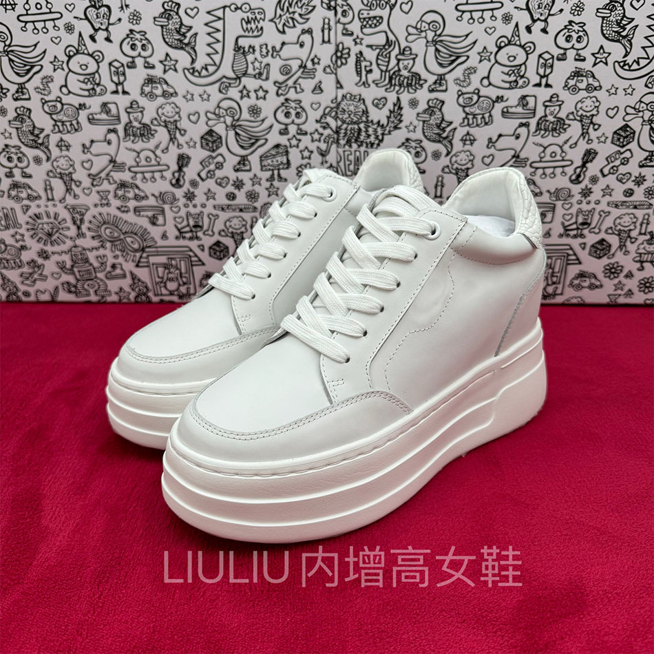 隐形内增高9CM休闲小白鞋