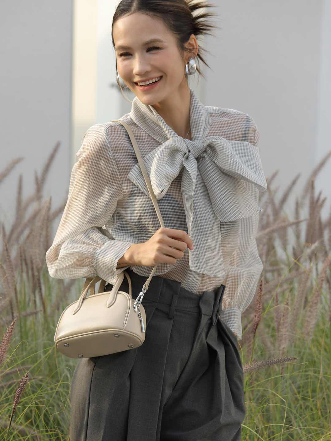 DY真皮油蜡皮质感高级复古迷你贝壳包手提斜挎手机女包