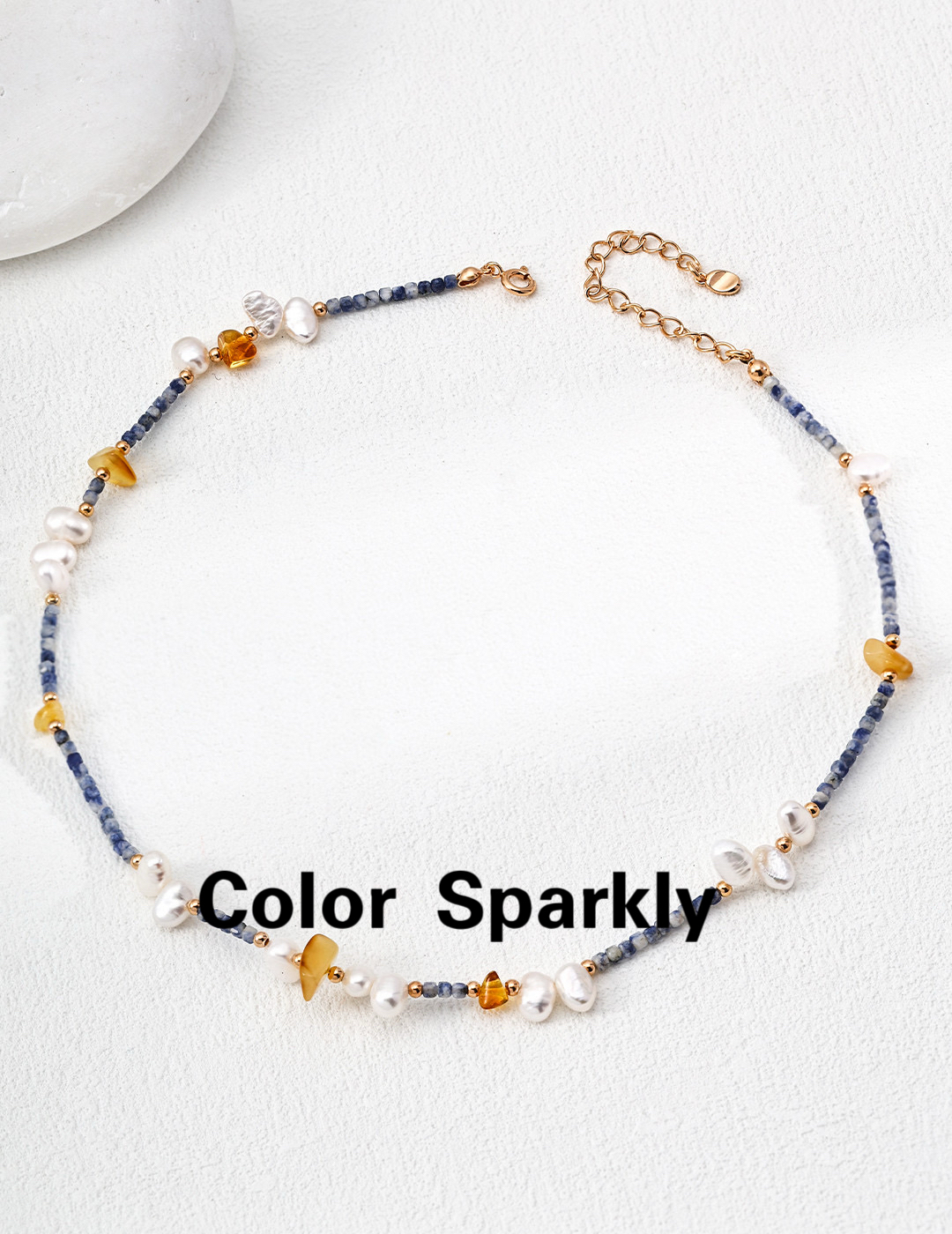 小众设计925银镀金天然珍珠项链