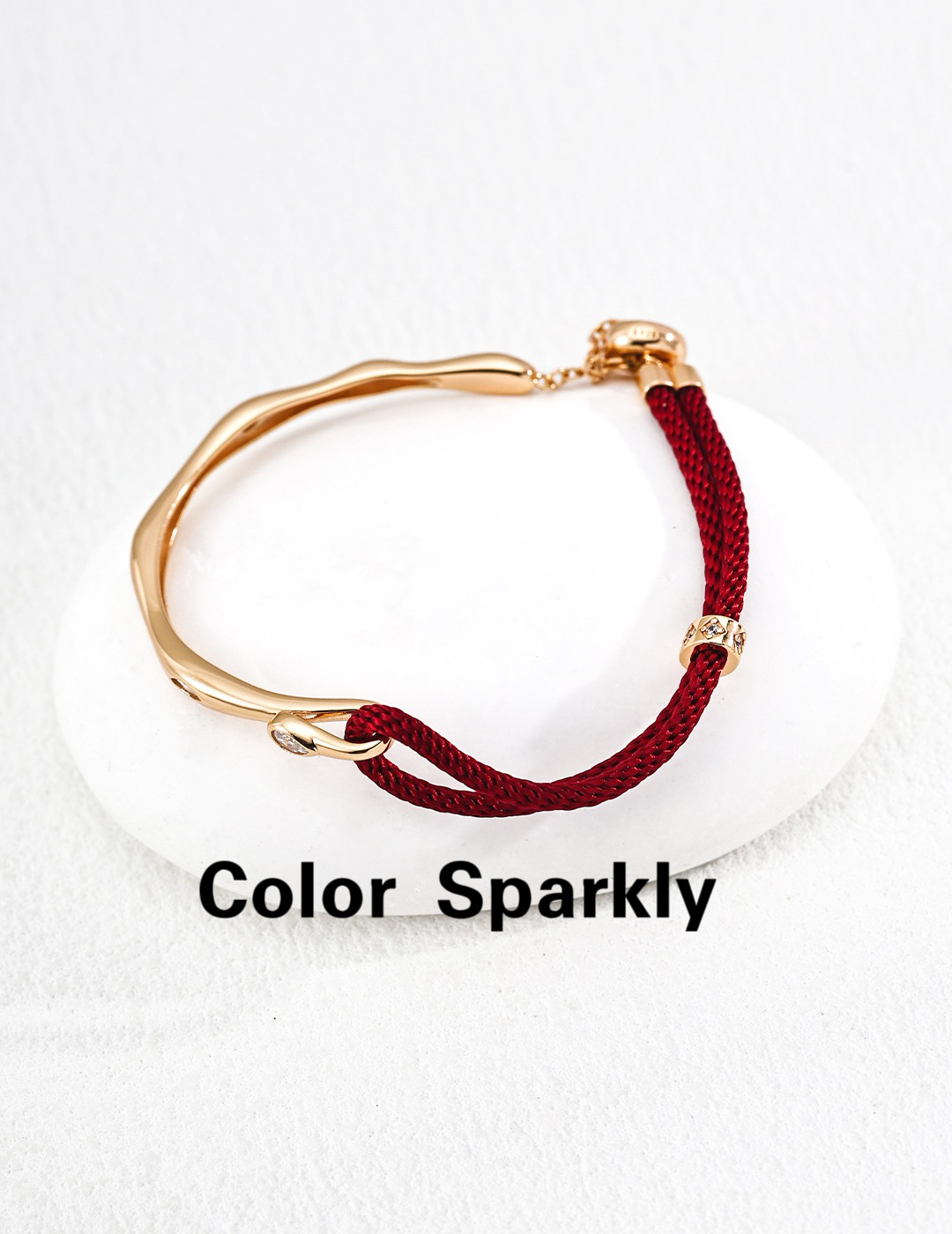 幸运锦鲤红绳手链女轻奢高级感