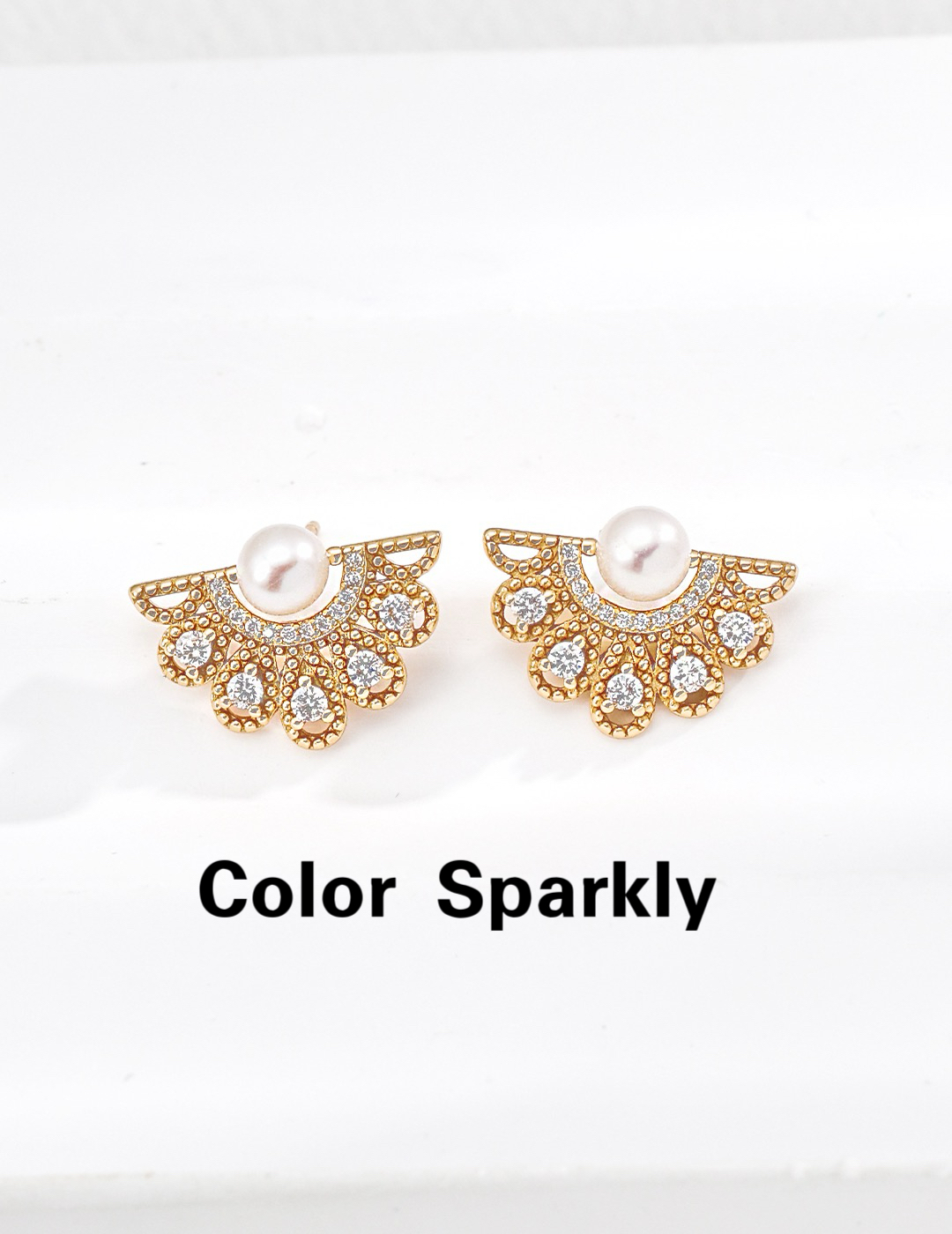 珍珠耳钉女轻奢高级感气质百搭