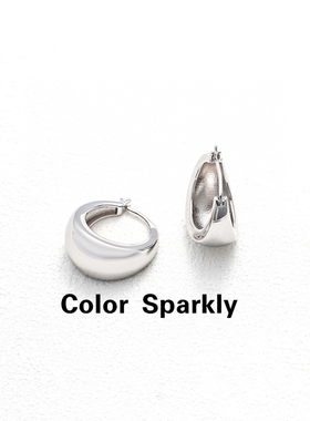 小众设计925银镀金几何圆圈耳环女轻奢高级感气质百搭耳环