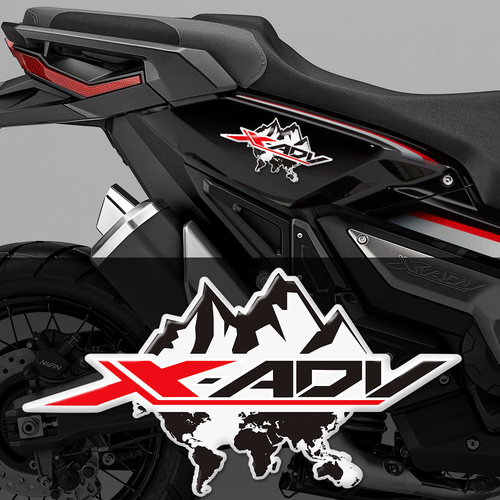 本田XADV750行李箱把手贴纸