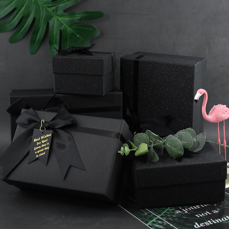 创意蝴蝶结简约黑礼盒情人节生日口红礼盒包装盒空盒圣诞礼物盒在类目 办公设备/耗材/相关服务, 包装设备/标牌及耗材, 礼品盒中 - 来自Buy2taobao.com提供专业的淘宝代购服务