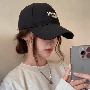 加大头围BOSTON棒球帽子男女宽帽檐显脸小硬顶鸭舌帽女潮情侣