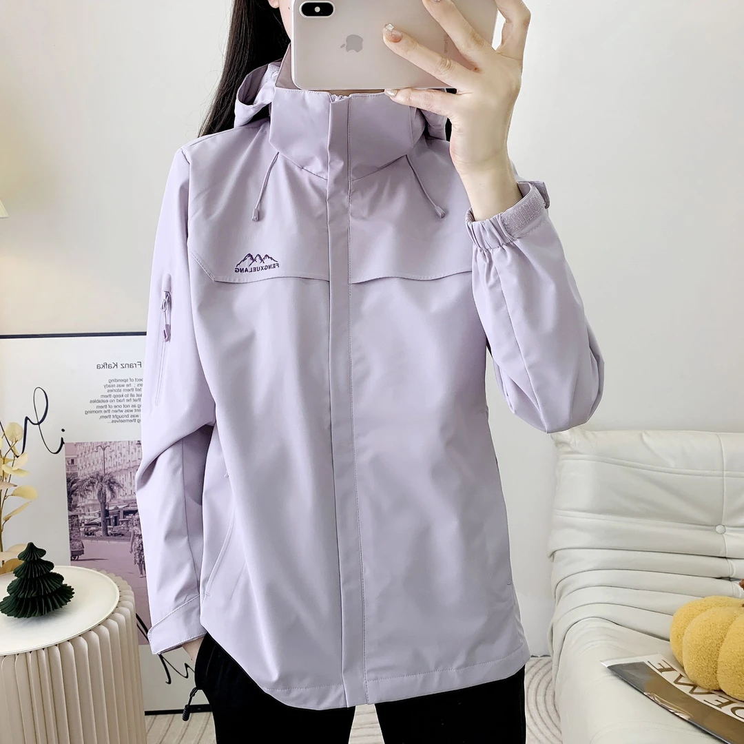风雪狼正品春秋薄款冲锋衣女外套