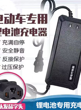 众万科智能电动车锂电池充电器48V60V72V5A8A10A超大大容量