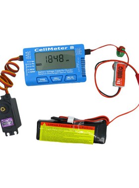 Cellmeter7 2-7S,Cellmeter8 2-8S航模电池测电器BB响舵机测试仪
