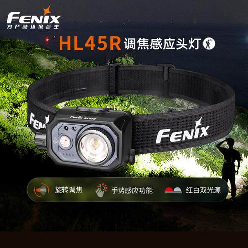 顺丰包邮HL45R变焦感应超亮头灯